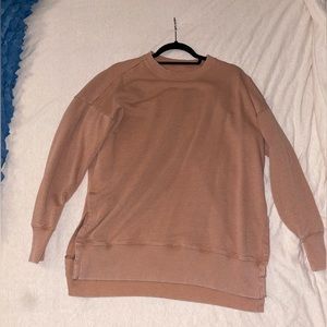 Aerie Oversized Crewneck Sweatshirt- Terracotta Color